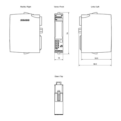 SIEM 6ES7132-6BF01-0CA0 SIMATIC ET 200SP dig.Ausgangsmodul DQ 8x24VDC