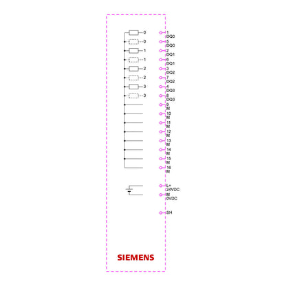 SIEM 6ES7132-6BD21-0BA0 SIMATIC ET 200SP DQ 4x24VDC/2A ST VPE 1