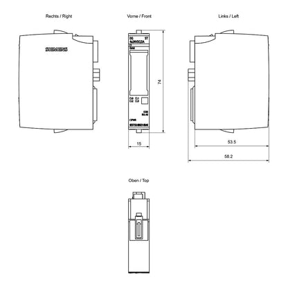 SIEM 6ES7132-6BD21-0BA0 SIMATIC ET 200SP DQ 4x24VDC/2A ST VPE 1