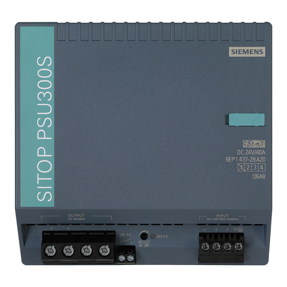 Siemens 6EP14372BA20 SITOP PSU300S 40A gerege. Stromvers. Eing.3 400-500VAC