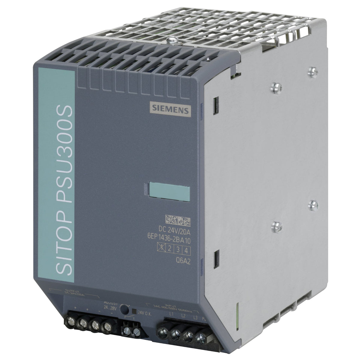 Siemens 6EP14362BA10 SITOP PSU300S 20A geregelte Stromvers. Eing. 3p 400-500VAC