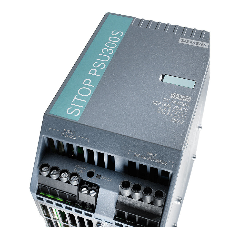 Siemens 6EP14362BA10 SITOP PSU300S 20A geregelte Stromvers. Eing. 3p 400-500VAC