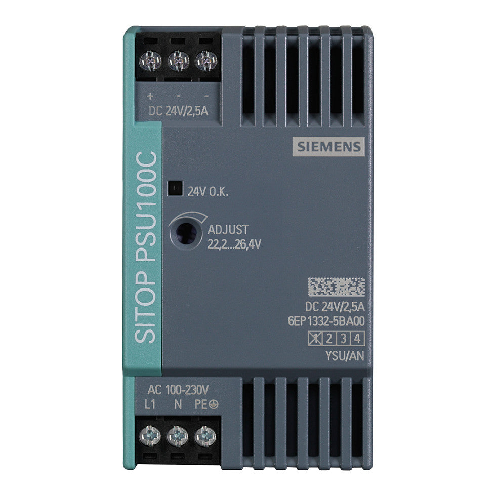 Siemens 6EP13325BA00 SITOP PSU100C 24V 2,5A gerege. Stromvers. Eing. 120-230VAC