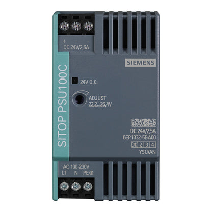 Siemens 6EP13325BA00 SITOP PSU100C 24V 2,5A gerege. Stromvers. Eing. 120-230VAC
