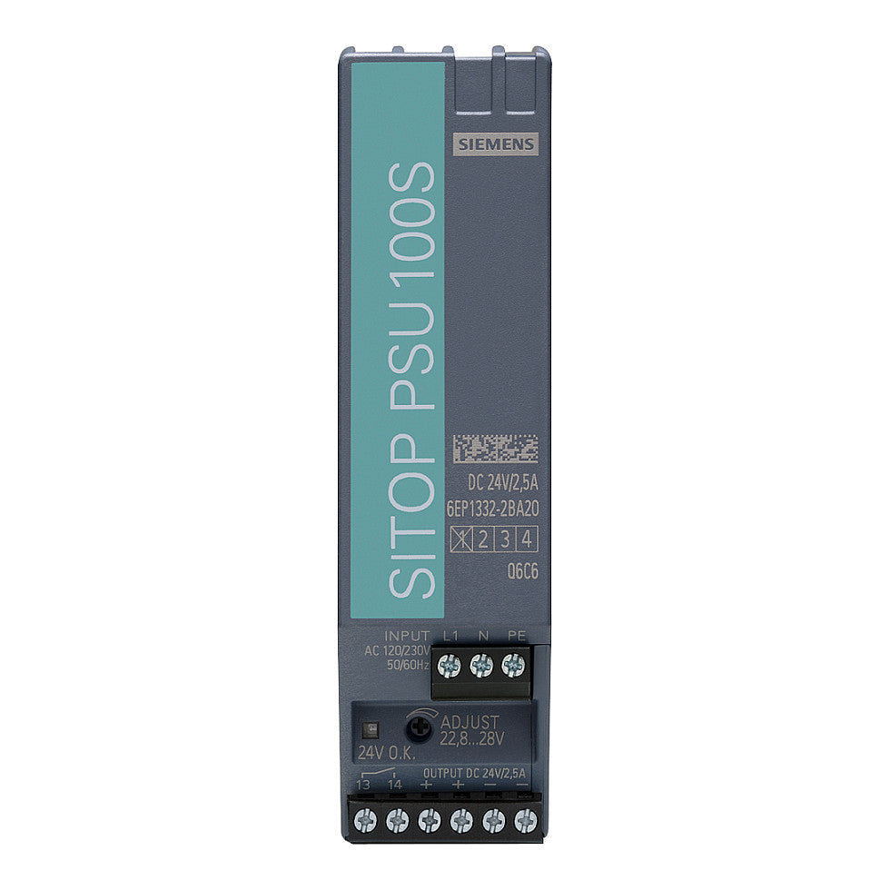 Siemens 6EP13322BA20 SITOP PSU100S 24V 2,5A gerege. Stromvers. Eing. 120/230VAC