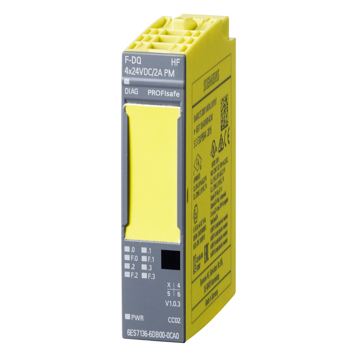 Siemens 6ES71366DB000CA0 SIMATIC DP Elekt.module f.ET 200SP 4 F-DQ Profisafe