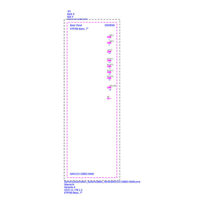 SIEM SIMATIC HMI 6AV2123-2GB03-0AX0 KTP700 Basic Panel 7"TFT Touch PROFINET