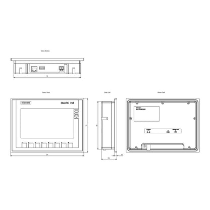 SIEM SIMATIC HMI 6AV2123-2GB03-0AX0 KTP700 Basic Panel 7"TFT Touch PROFINET