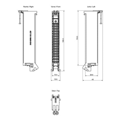 SIEM 6ES7592-1BM00-0XA0 SIMATIC S7-1500 Frontstecker in Push-In Technik 40p für