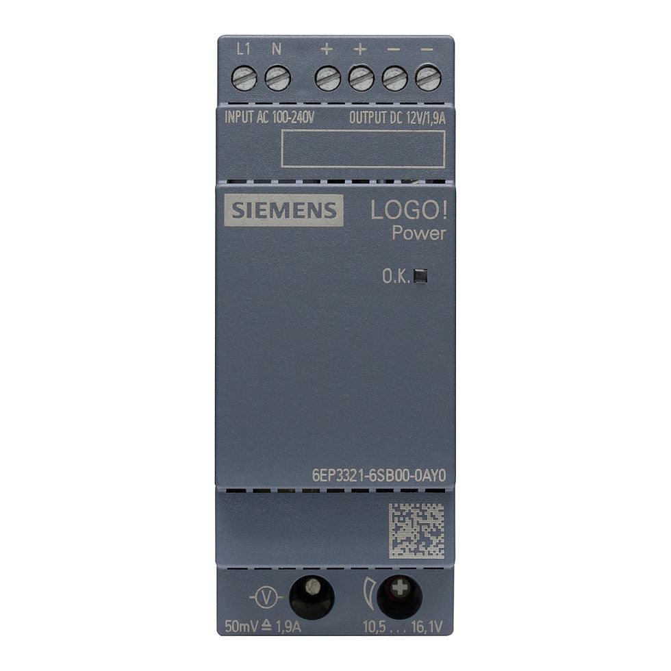 Siemens 6EP33216SB000AY0 LOGO!POWER 12V 1,9A Geregelte Stromversorgung
