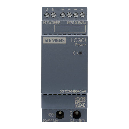 Siemens 6EP33216SB000AY0 LOGO!POWER 12V 1,9A Geregelte Stromversorgung