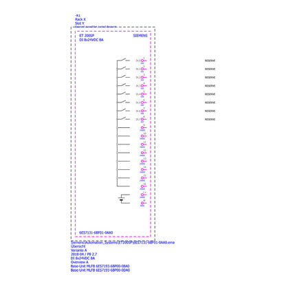 Siemens 6ES71316BF010AA0 SIMATIC ET 200SP dig.Eingangsmodul DI 8x24VDC Basic