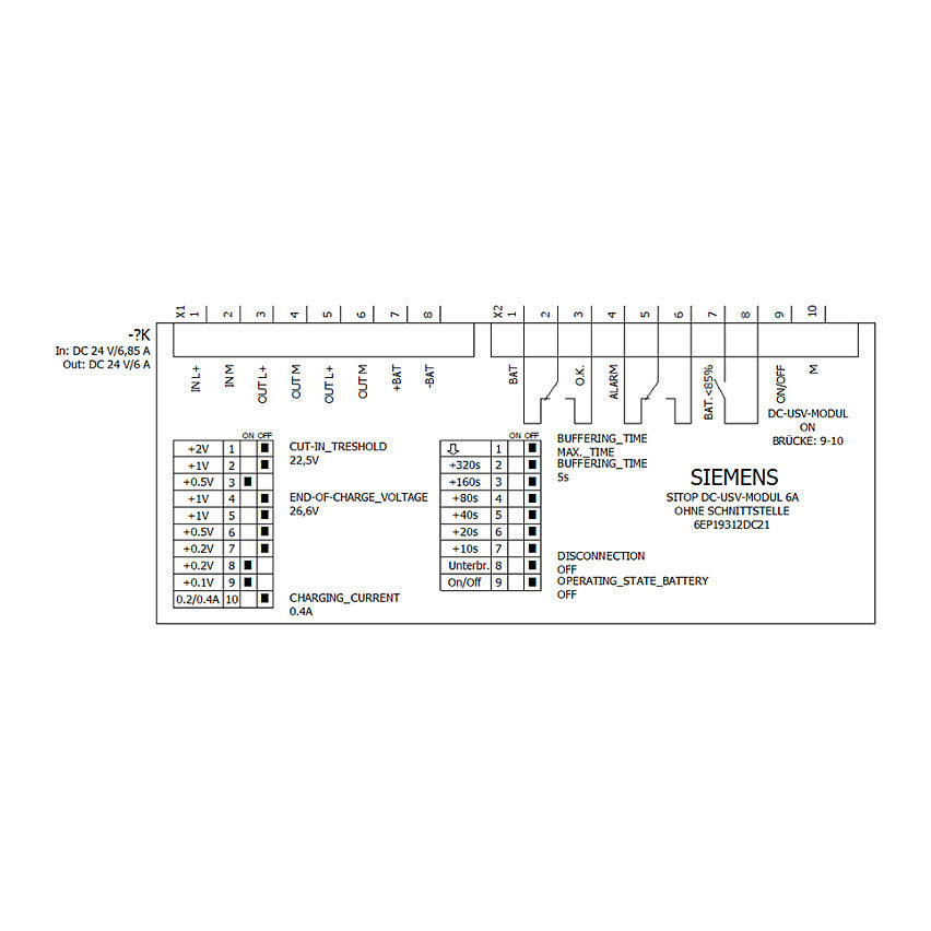 SIEM 6EP1931-2DC21 SITOP Power DC-USV-Modul 6A