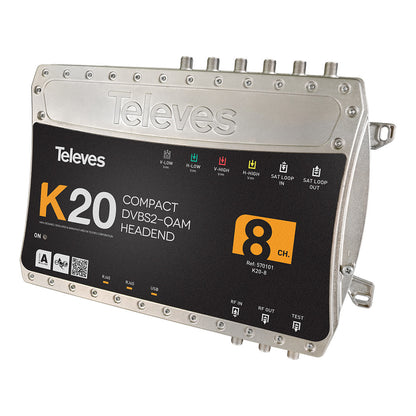 Televes K20-8 Kompaktkopfstelle 8Transponder DVB-S2 in QAM