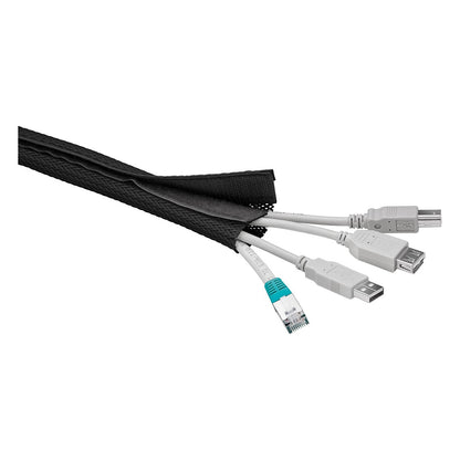 Goobay Kabelmantel - flexibler Kabelmantel, 1,8m, Schwarz