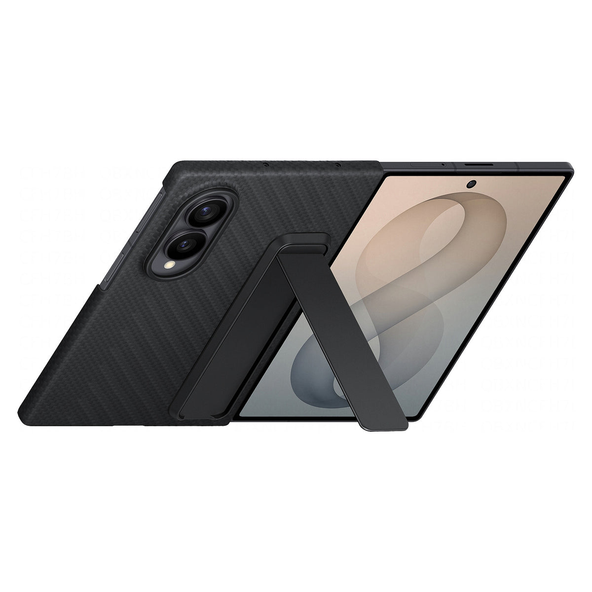 Samsung Carbon Standing Case fr Galaxy Fold8, black