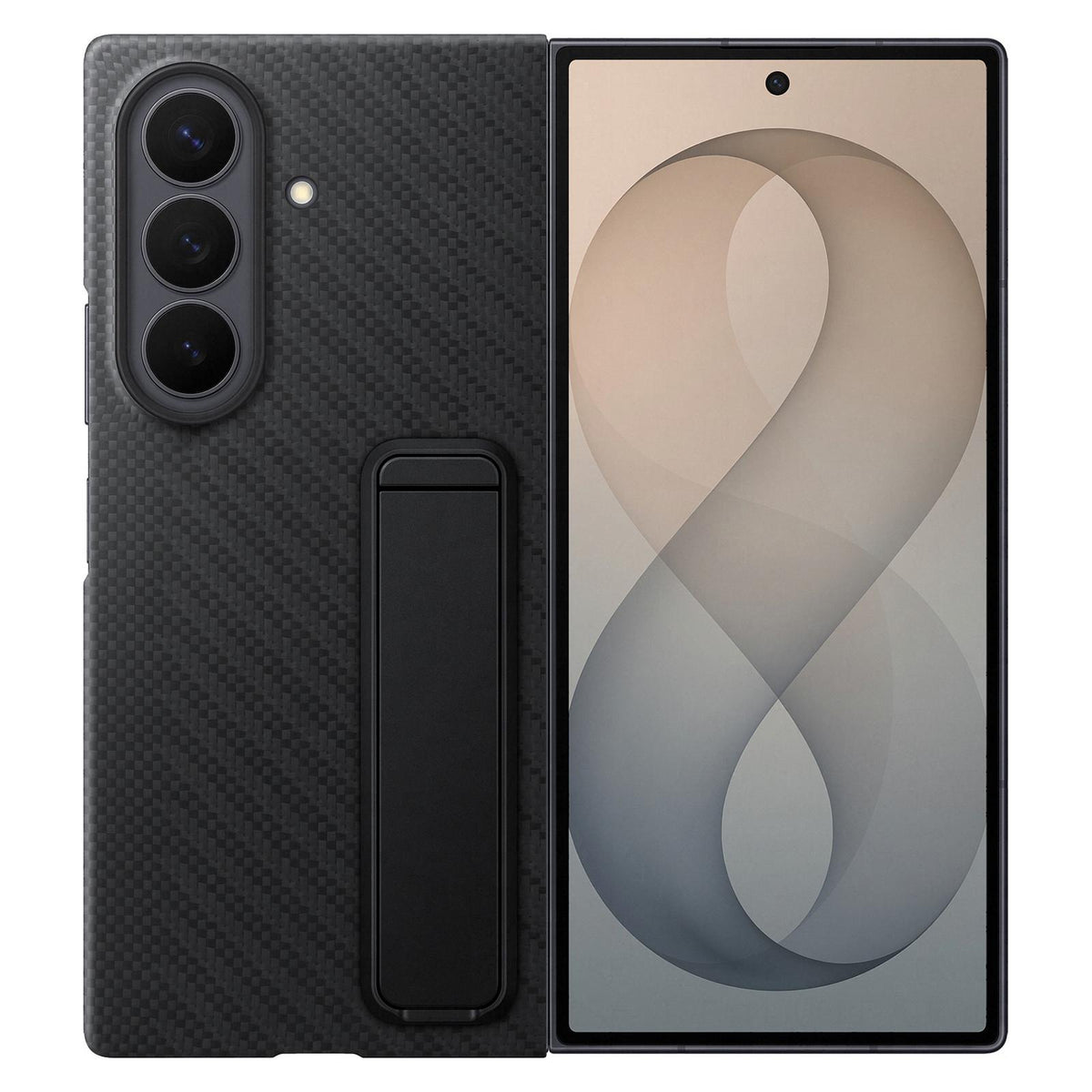 Samsung Carbon Standing Case fr Galaxy Fold8 Ultra Black
