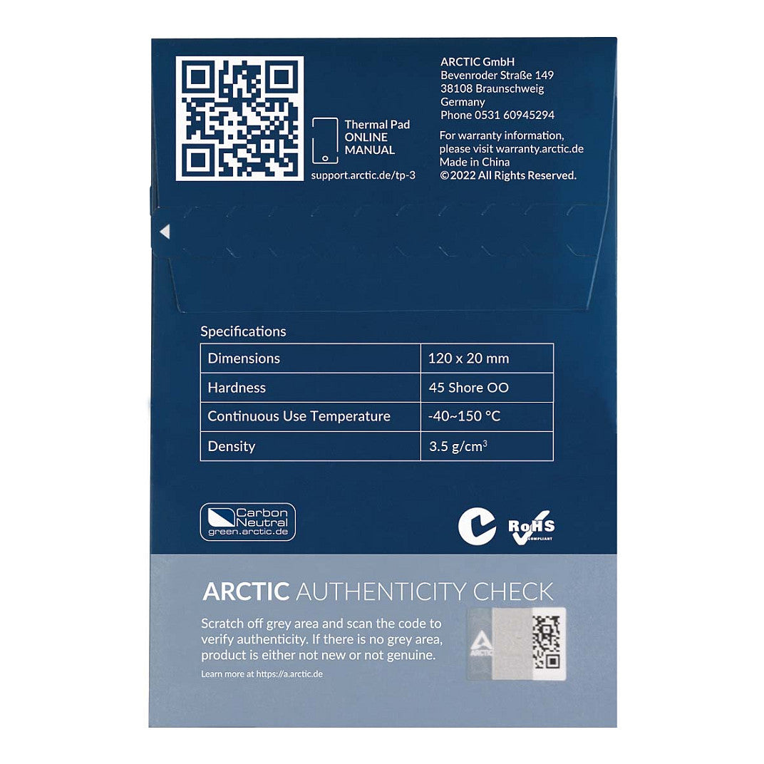 K ARCTIC TP-3 Thermal Pad
