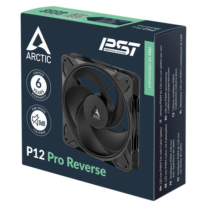 ARCTIC P12 Pro Reverse - 3 Pack Schwarz