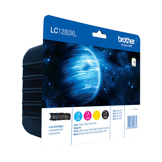 Brother LC1280XLVALBP Schwarz, Cyan, Magenta, Gelb