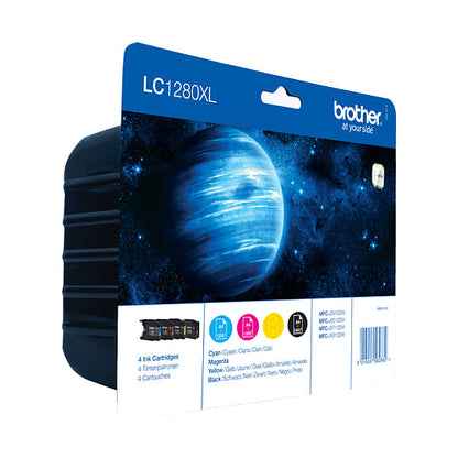 Brother LC1280XLVALBP Schwarz, Cyan, Magenta, Gelb