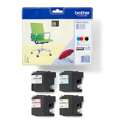 Brother LC-229XLVALBP Schwarz, Cyan, Magenta, Gelb