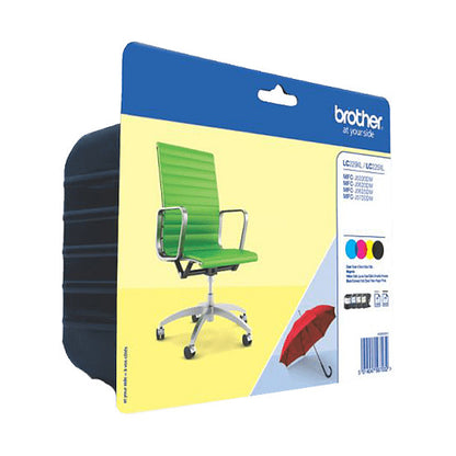 Brother LC-229XLVALBP Schwarz, Cyan, Magenta, Gelb