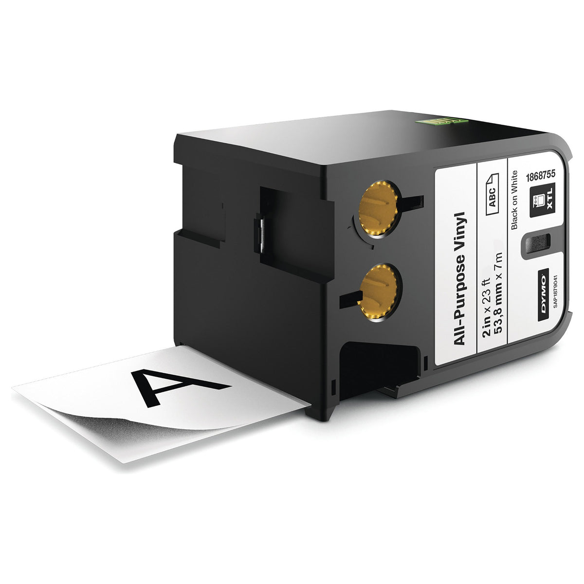 DYMO XTL Schriftband Vinyl 54mmx7.0m schwarz->weiß