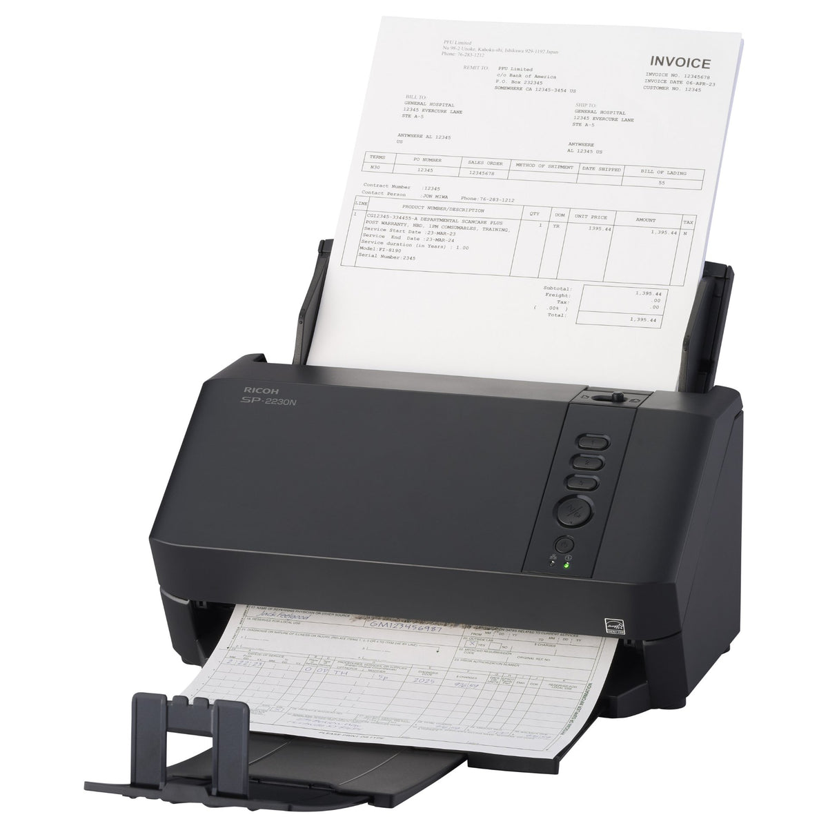 RICOH SP-2230N 30 ppm/60 ipm A4 Duplex ADF Gigabit Ethernet USB 3.2 LED Workgroup Scanner