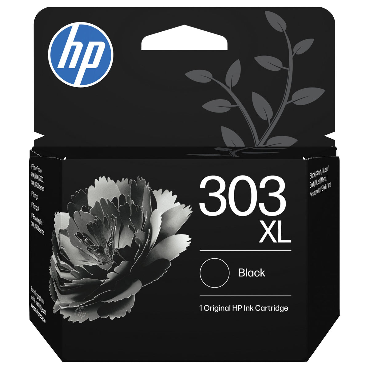 HP 303XL High Yield Black Original Ink Cartridge Schwarz 12ml 600Seiten