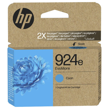 HP 924e EvoMore Cyan Original Ink Cartridge Cyan 800Seiten