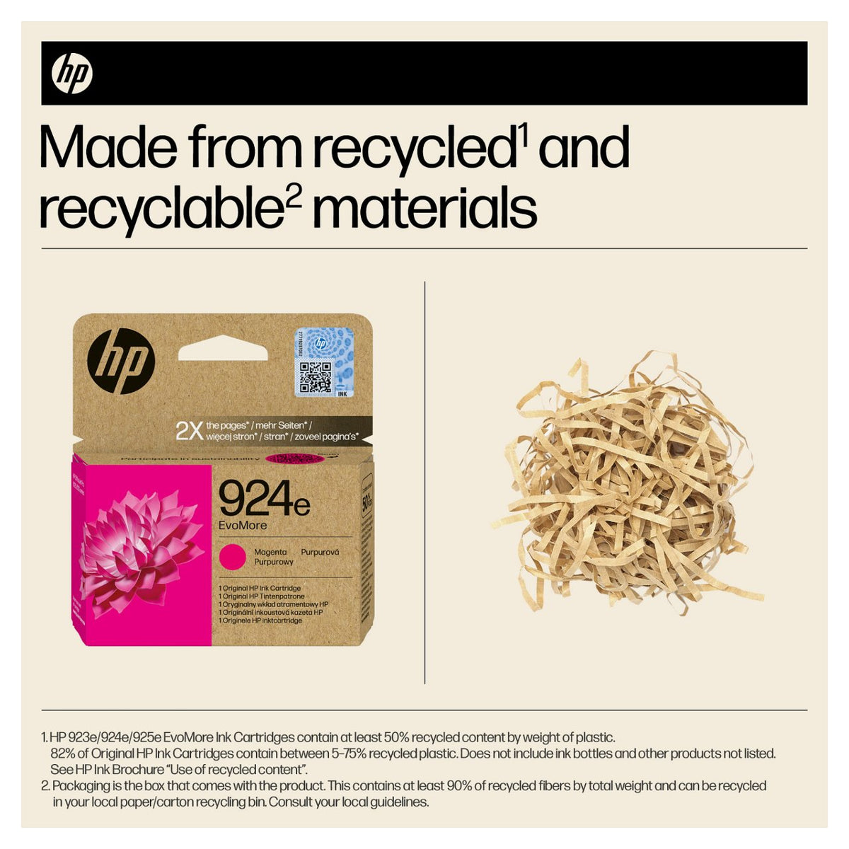 HP 924e EvoMore Magenta Original Ink Cartridge Magenta 800Seiten