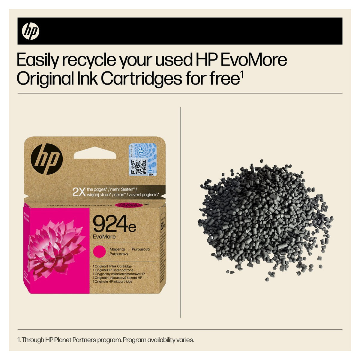 HP 924e EvoMore Magenta Original Ink Cartridge Magenta 800Seiten