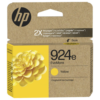 HP 924e EvoMore Yellow Original Ink Cartridge Gelb 800Seiten