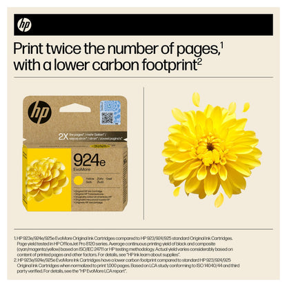 HP 924e EvoMore Yellow Original Ink Cartridge Gelb 800Seiten