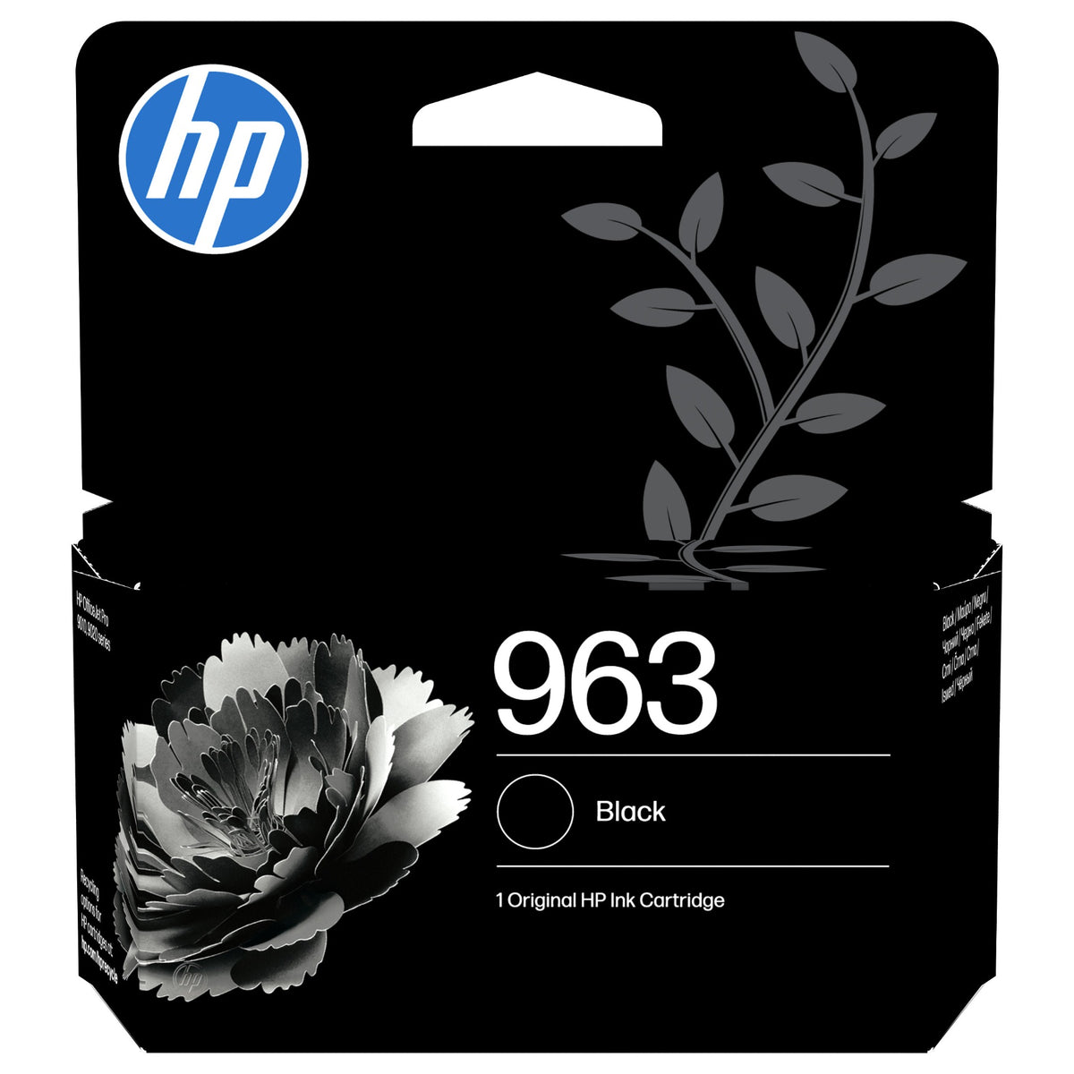 HP 963 Black Original Ink Cartridge Schwarz 24,09ml 1000Seiten