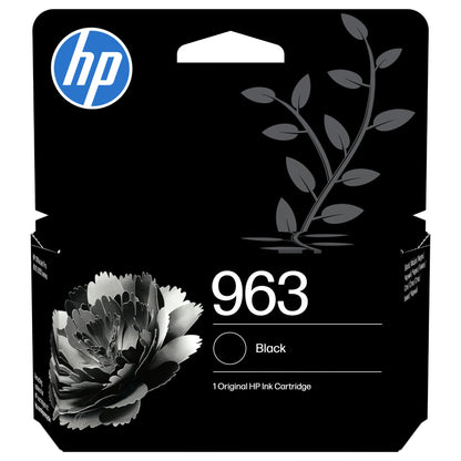 HP 963 Black Original Ink Cartridge Schwarz 24,09ml 1000Seiten