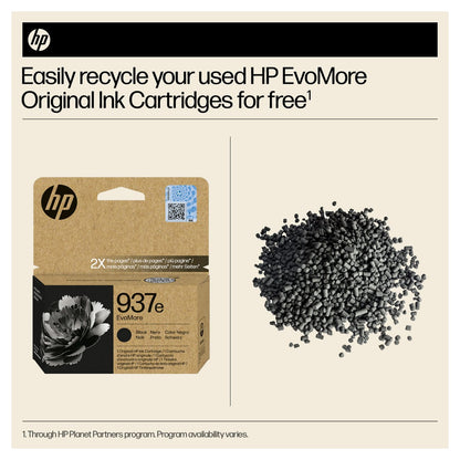 HP 937e EvoMore Black Original Ink Cartridge Schwarz 2500Seiten