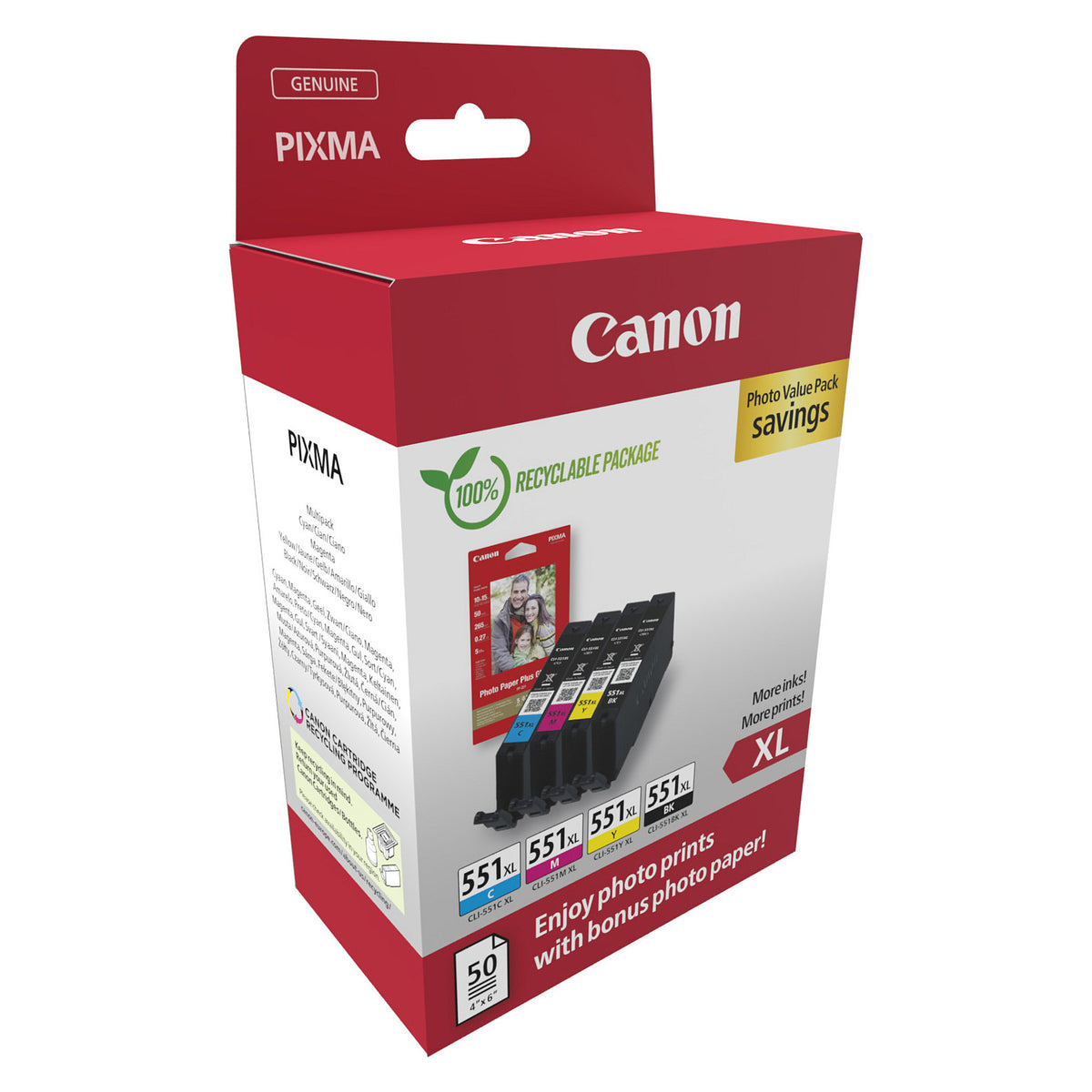 Canon 6443B008 Schwarz, Cyan, Magenta, Gelb
