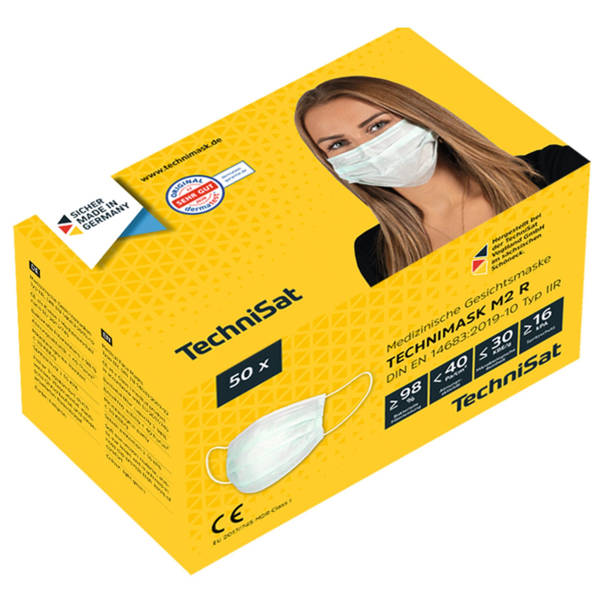 TECHNIMASK M2 R Masken Mund-Nasen-Schutz Inhalt 50 Stck