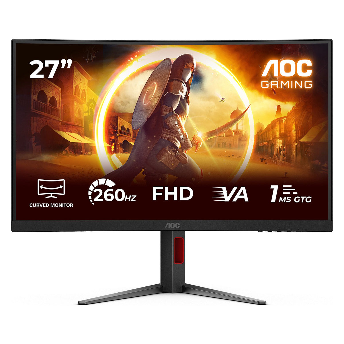 68,6 cm (27") 1920 x 1080 Pixel AOC C27G4Z2 16:9 Full HD Fast VA 1 ms 260 Hz HDR DisplayPort HDMI Pivot Height VESA