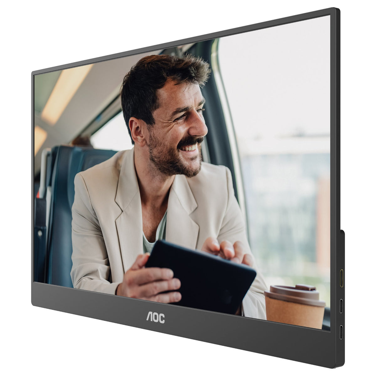 39,6 cm (15.6") 1920 x 1080 Pixel AOC 16T20E2 16:9 Full HD IPS 4 ms 60 HDMI Speaker