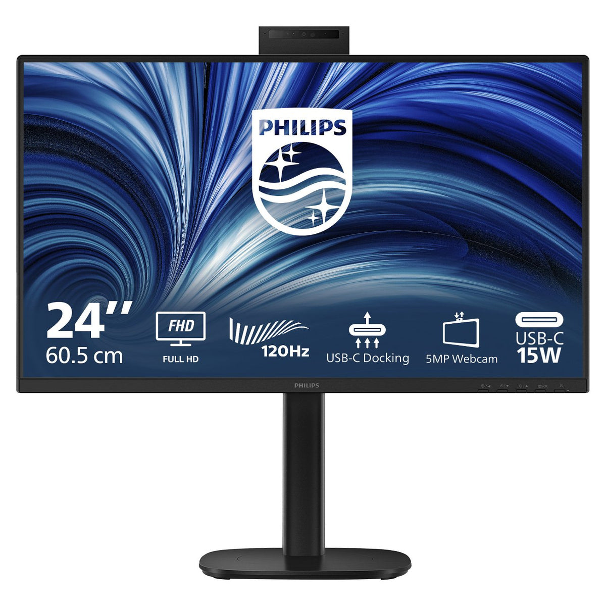 60,5 cm (23.8") 1920 x 1080 Pixel Philips 24B2U3301H/00 16:9 Full HD IPS 4 ms 120 Hz DisplayPort HDMI USB-Hub Pivot Height VESA Speaker