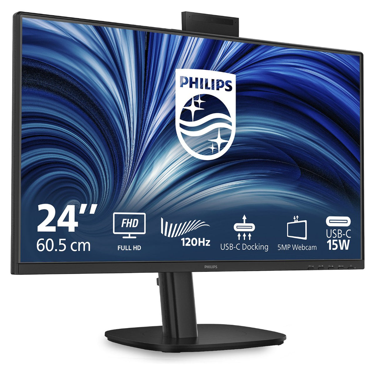 60,5 cm (23.8") 1920 x 1080 Pixel Philips 24B2U3301H/00 16:9 Full HD IPS 4 ms 120 Hz DisplayPort HDMI USB-Hub Pivot Height VESA Speaker
