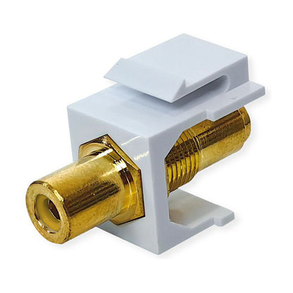 VALUE RCA-Keystone-Kupplung, Kunststoff, gelb