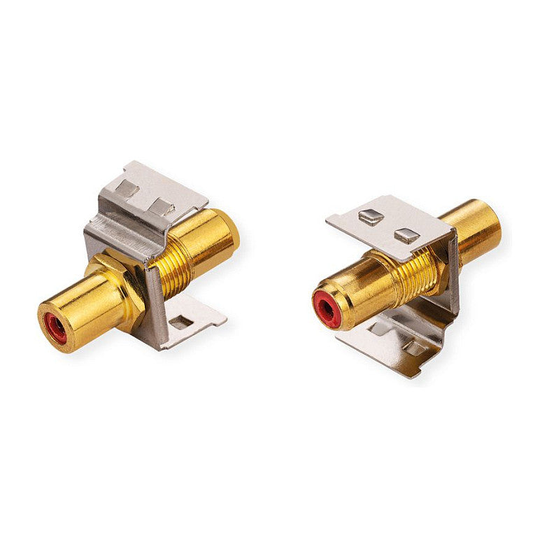 ROLINE RCA-Keystone-Kupplung, Metall, rot