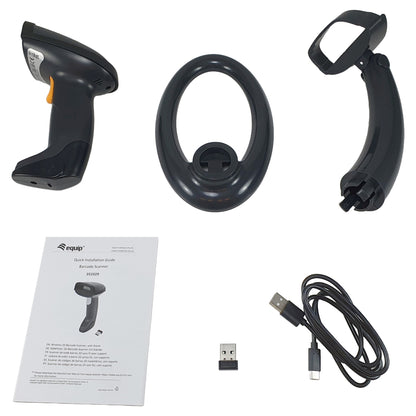 Equip 2D-Barcodescanner Laser Wireless/2.4GHz+BT+Hlt schwarz