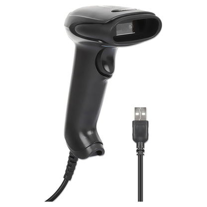 MANHATTAN 2D LED Barcodescanner 320mm 1,4m USB-Kabel schwarz