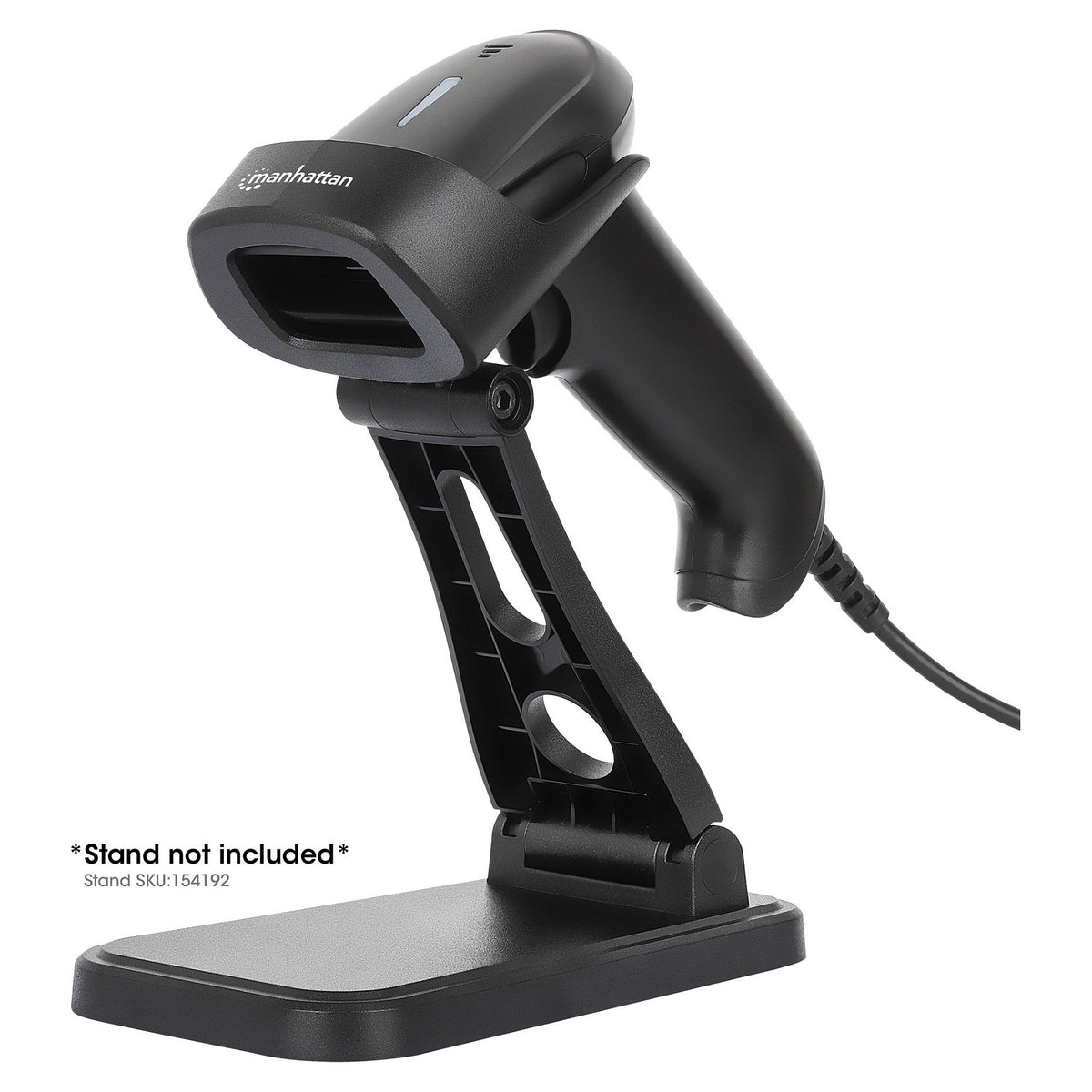 MANHATTAN 2D LED Barcodescanner 320mm 1,4m USB-Kabel schwarz