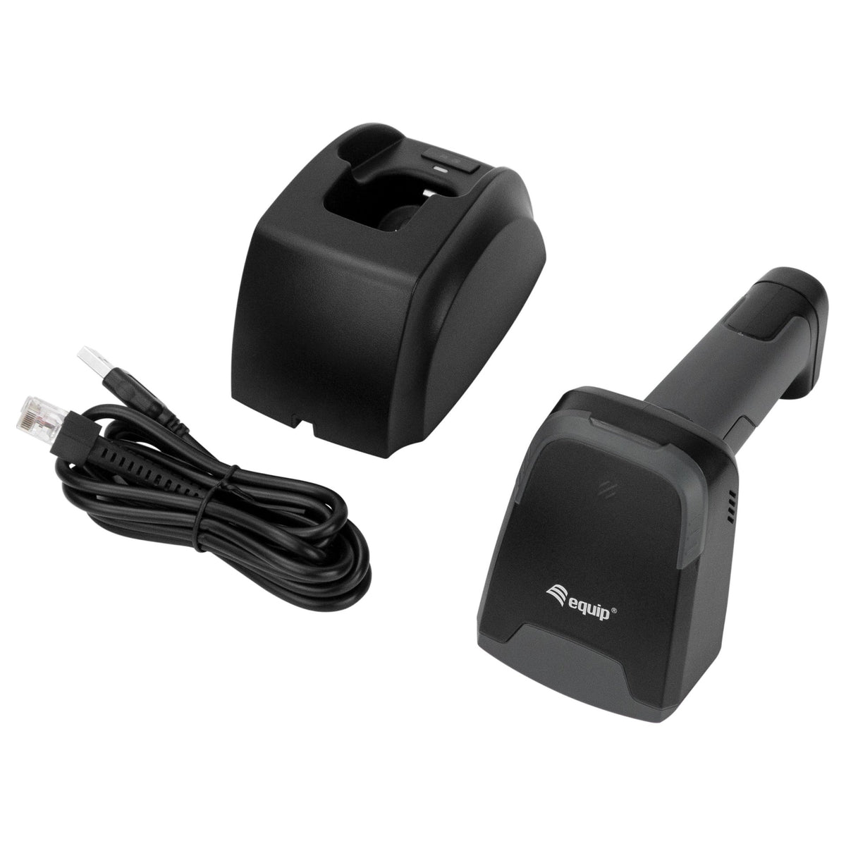 Equip 2D-Barcodescanner Laser Wireless/2.4GHz+BT+Hlt grau